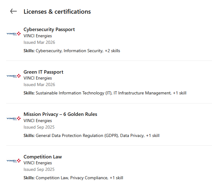 Cybersecurity Passport сертификат на инж. Свилен Арсов
