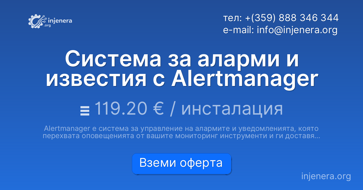 Система за аларми и известия с Alertmanager