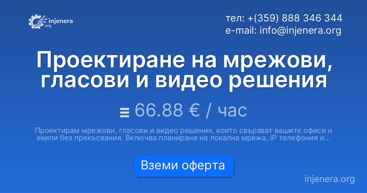 Проектиране на мрежови, гласови и видео решения