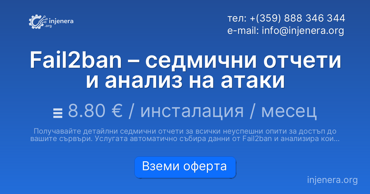Fail2ban – седмични отчети и анализ на атаки