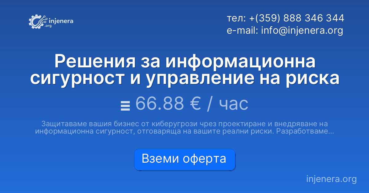 Решения за информационна сигурност и управление на риска