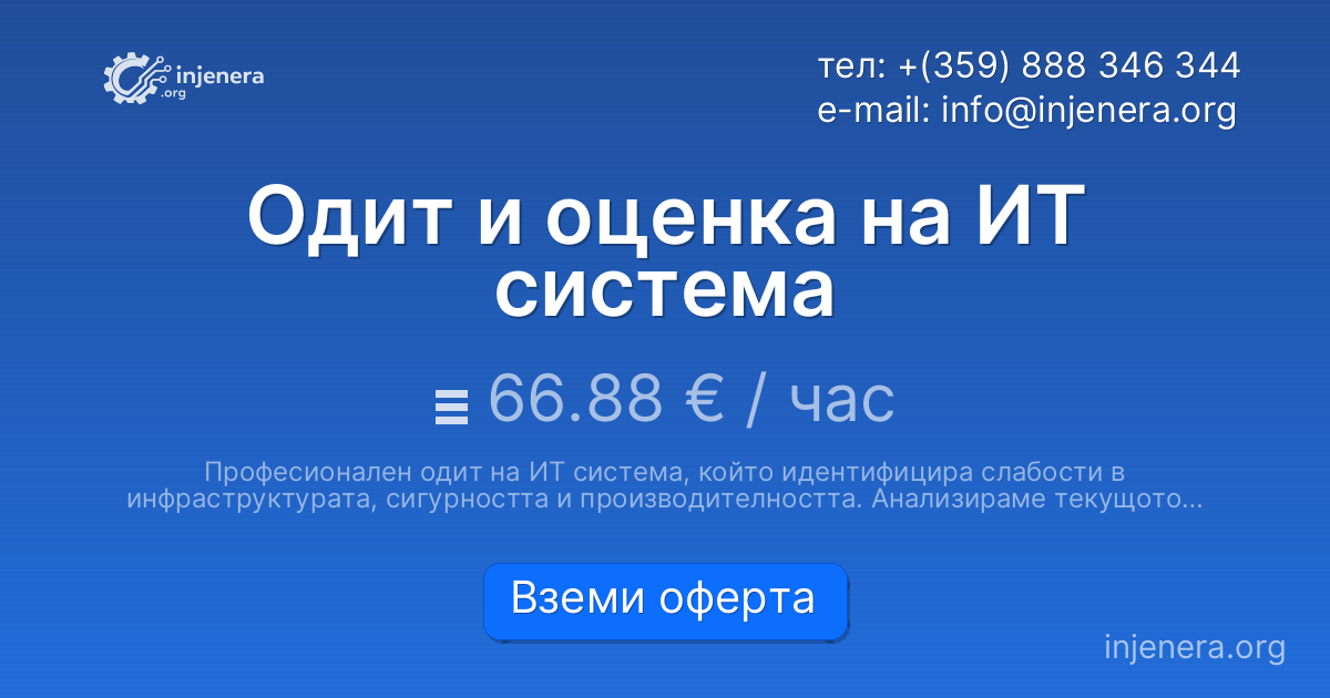 Одит и оценка на ИТ система