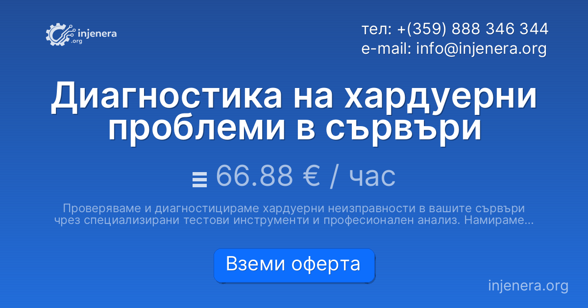 Диагностика на хардуерни проблеми в сървъри